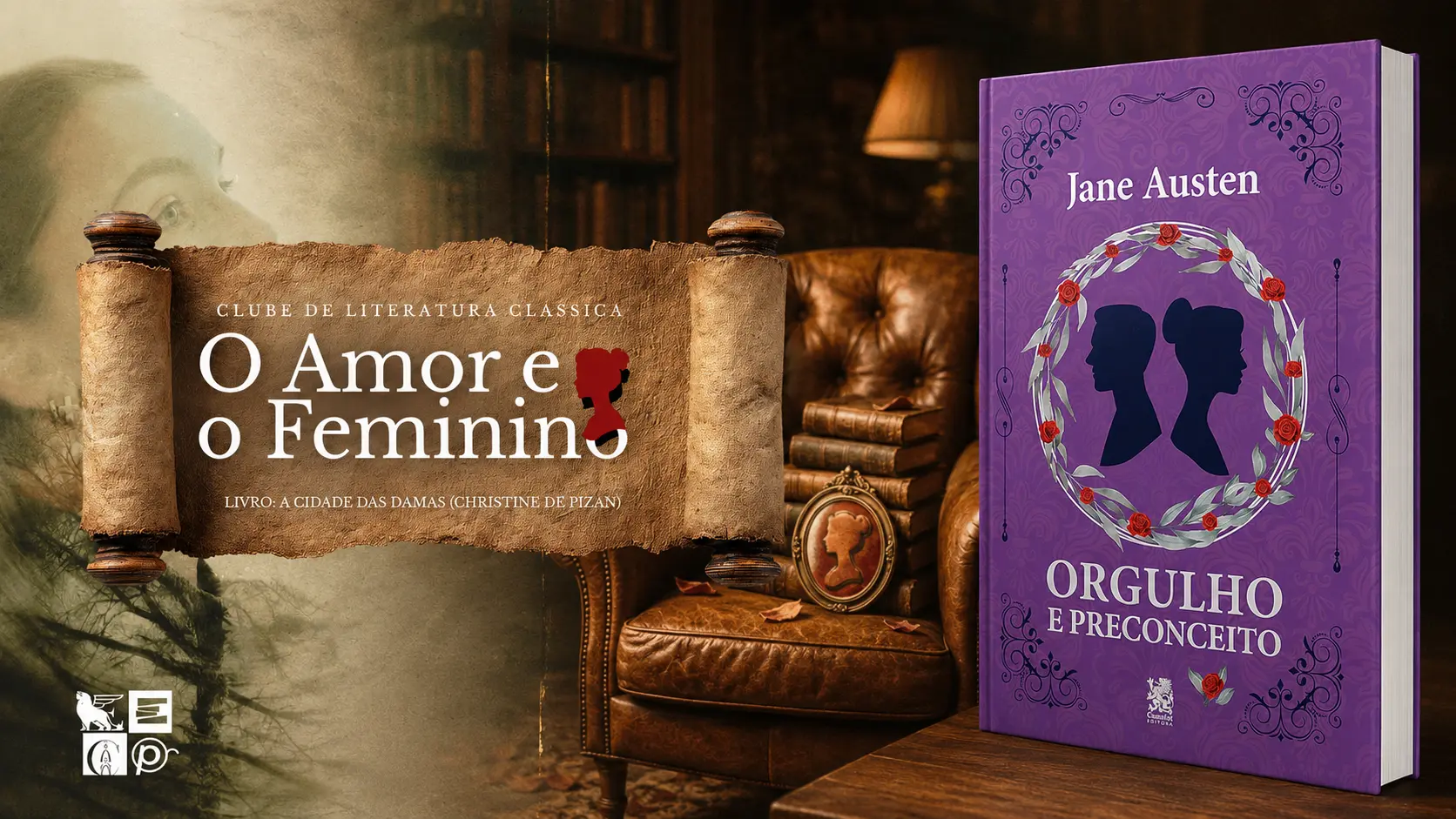 Livro – Orgulho e Preconceito “Jane Austen” Clube do Livro – O Amor e o Feminino